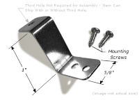 Canvas Offset: 1", 2x Mounting Holes, Corrosion Resistant Plated Steel OFFSET009 preview image